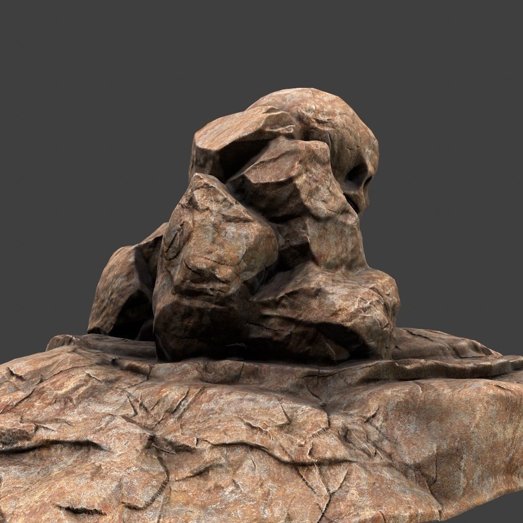 Skull Cave 3D model_12