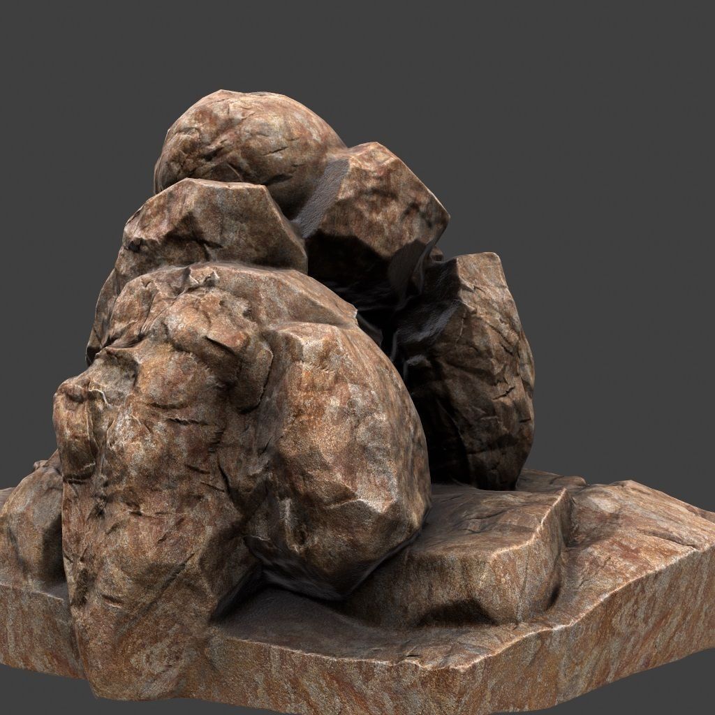 Skull Cave 3D model_10