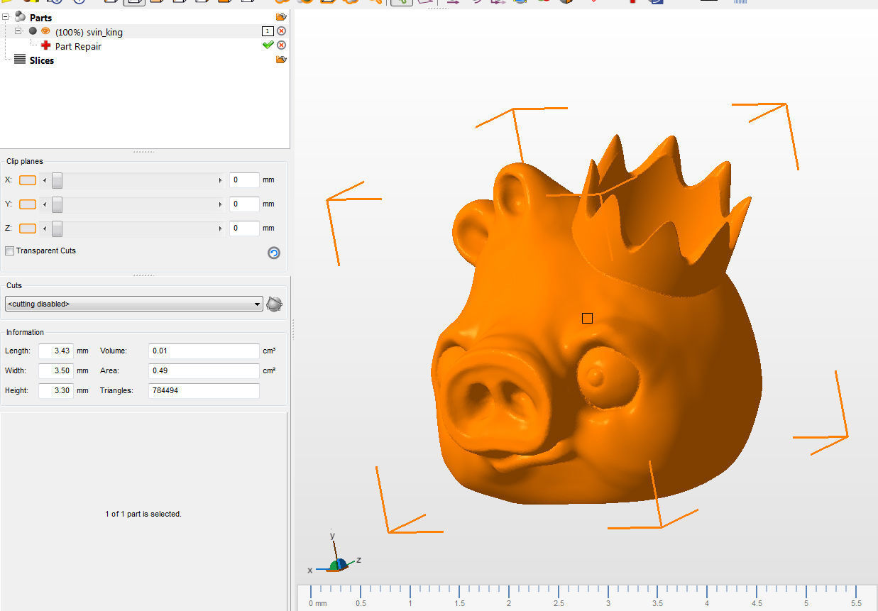 Svin King penholder Free 3D print model_4