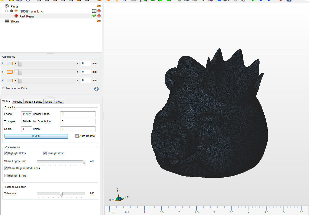 Svin King penholder Free 3D print model_5