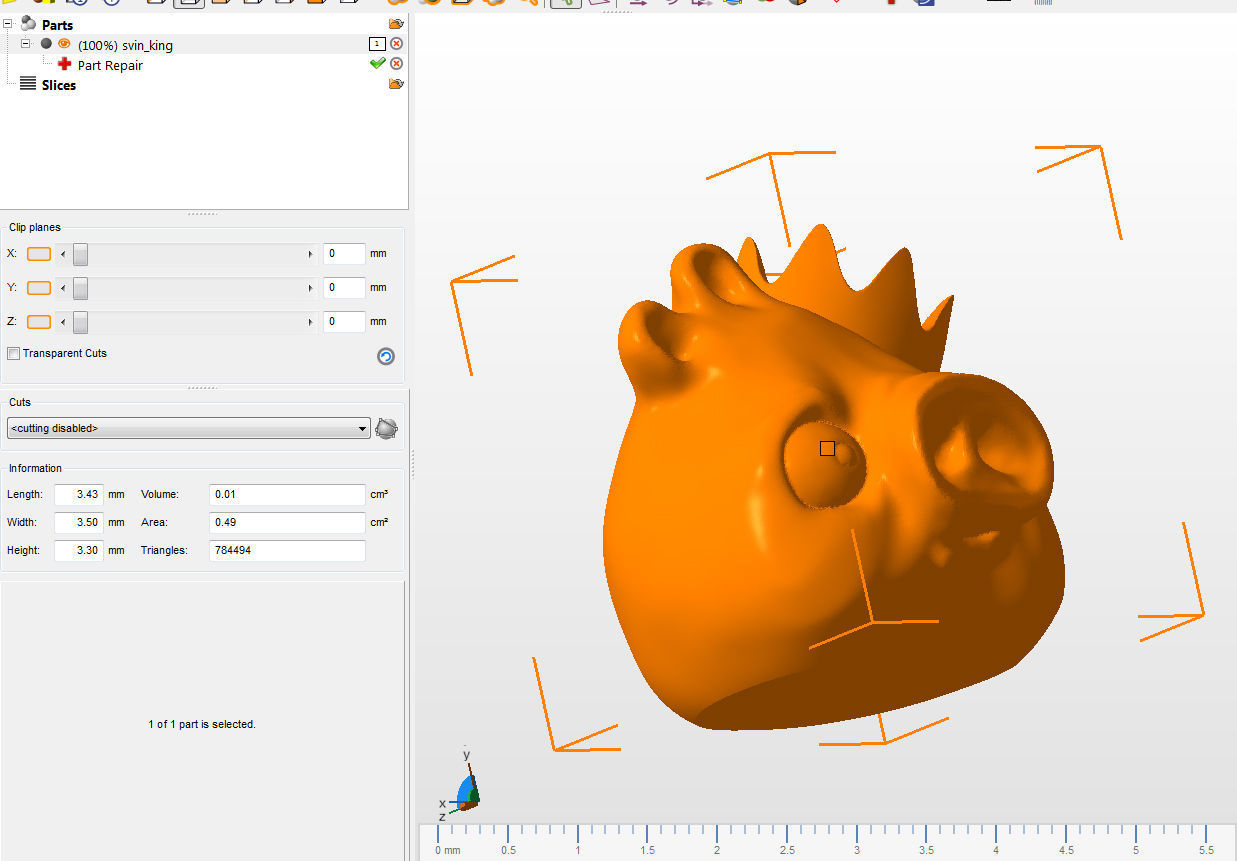 Svin King penholder Free 3D print model_2