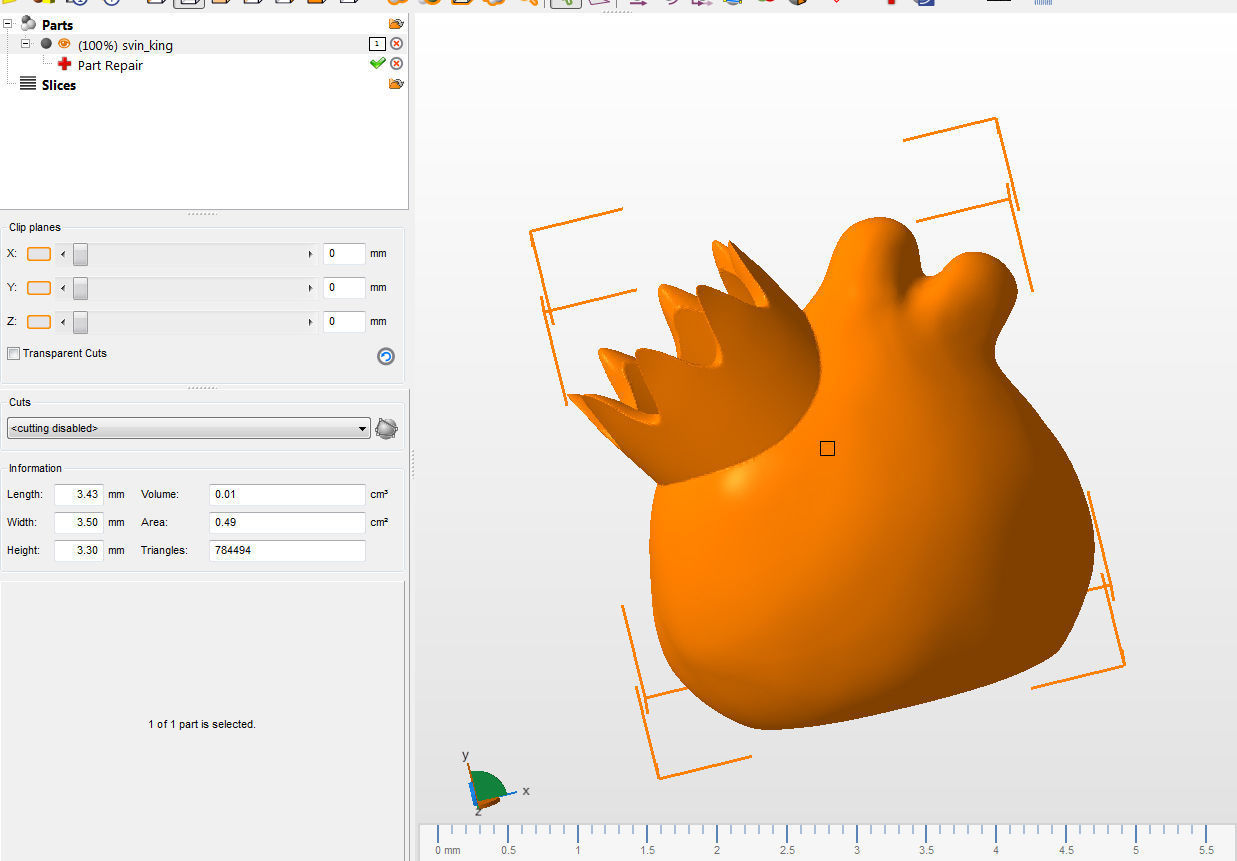 Svin King penholder Free 3D print model_3
