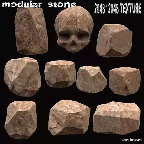 stone set skull