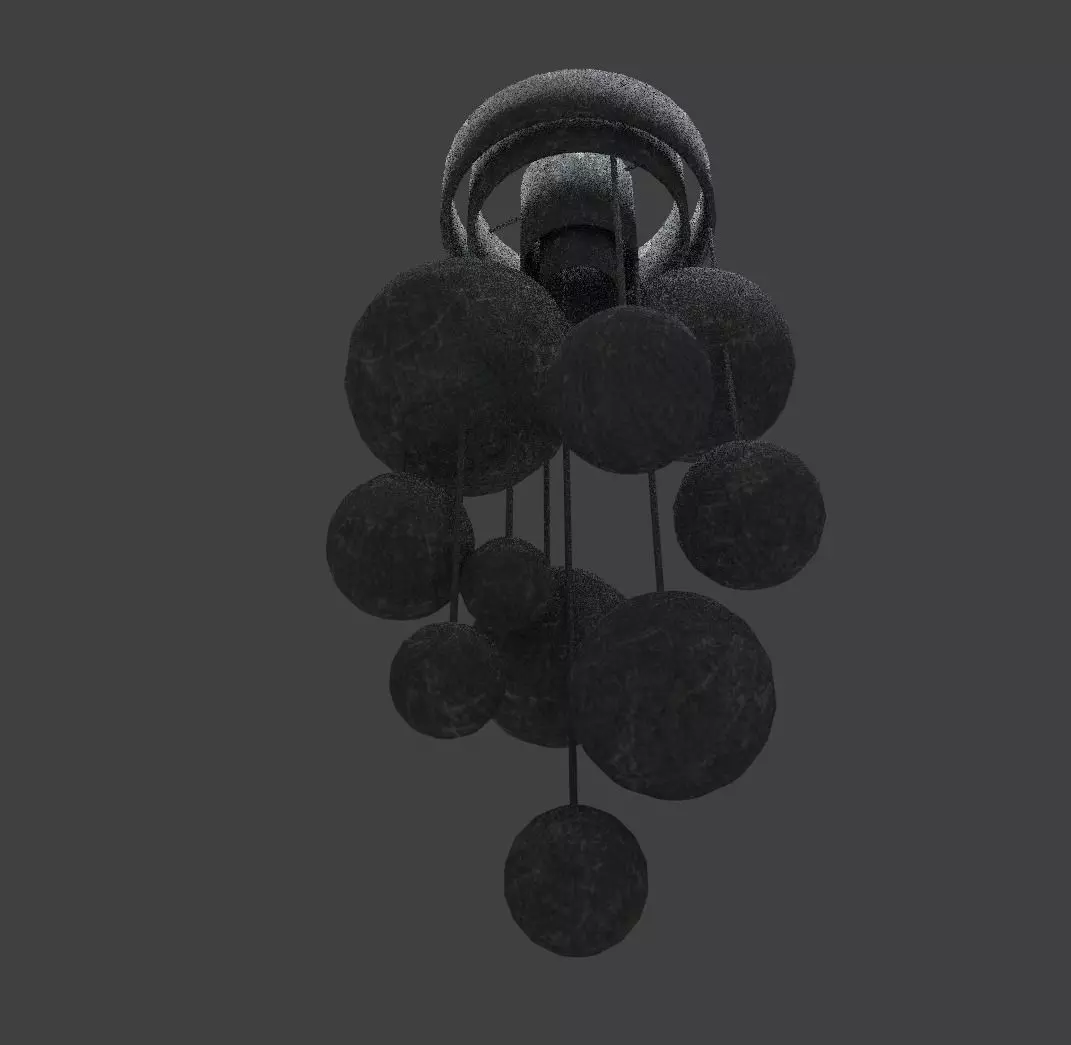 Modern Chandelier Free low-poly 3D model