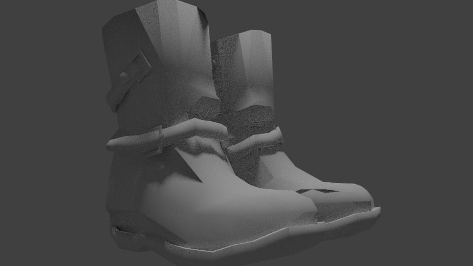 Strappy Boots Free low-poly 3D model