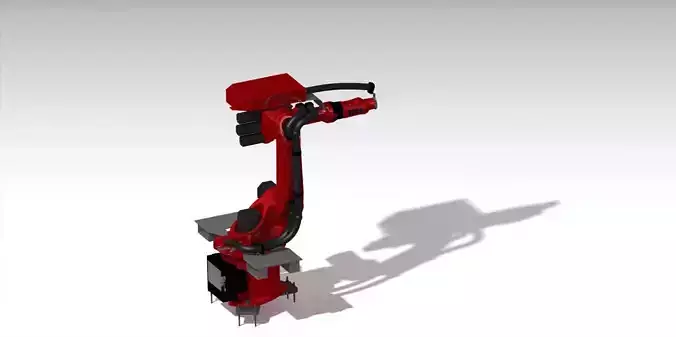 Kuka arm Robot KR6-2 Low-poly 3D model