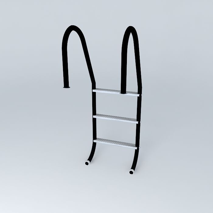 pool ladder Free 3D model_1