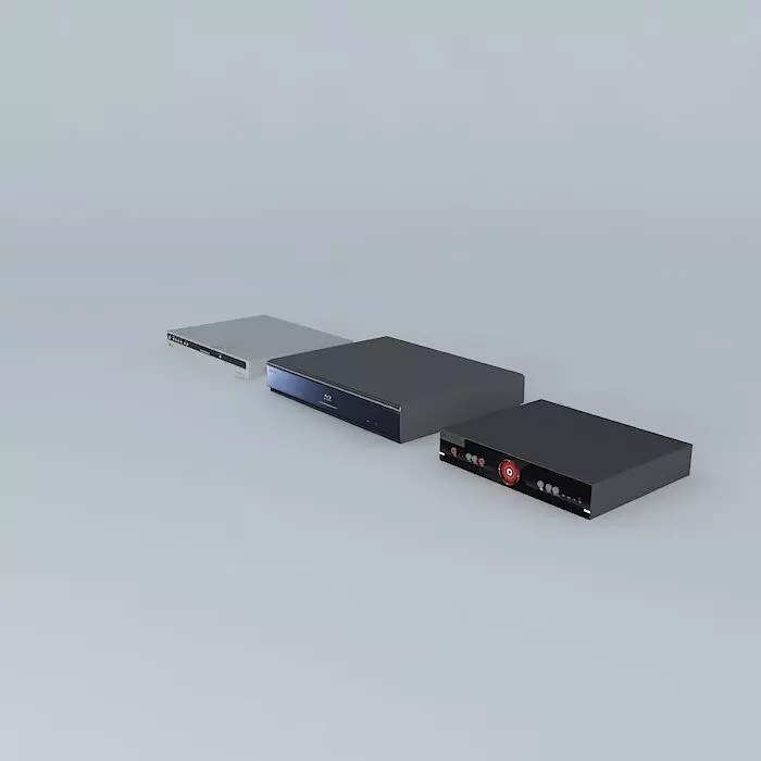 DVD and media Free 3D model