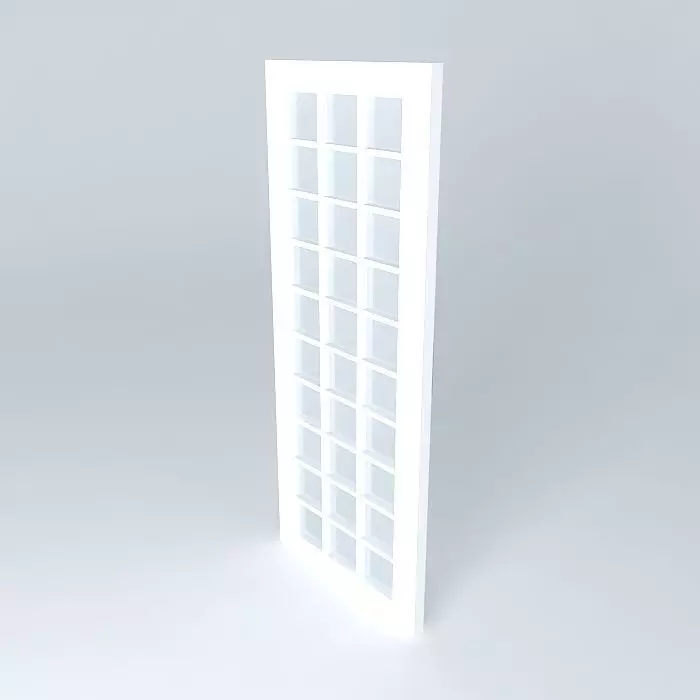 Glass door Free 3D model_0