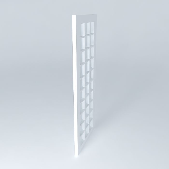 Glass door Free 3D model_1