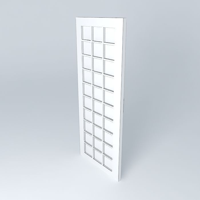 Glass door Free 3D model_3
