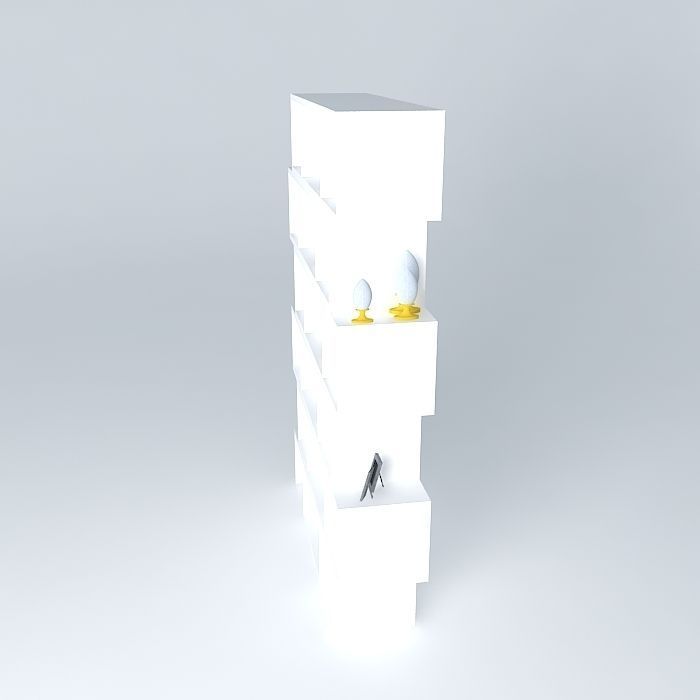 Dividing shelf Free 3D model_2