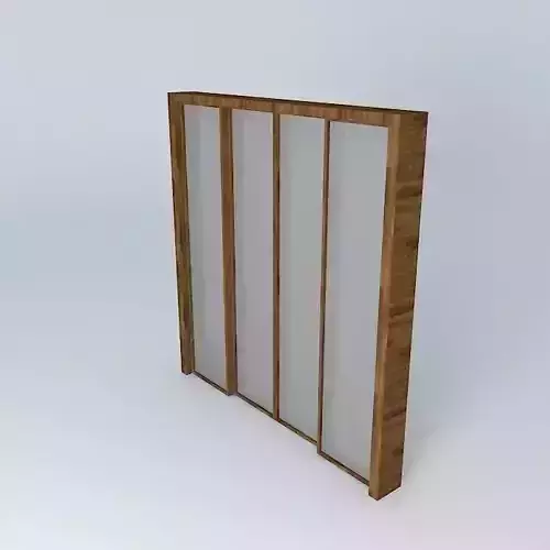 Sliding glass door 2 00 Free 3D model