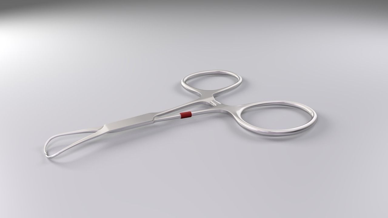 3D Backhaus forceps 3D model
