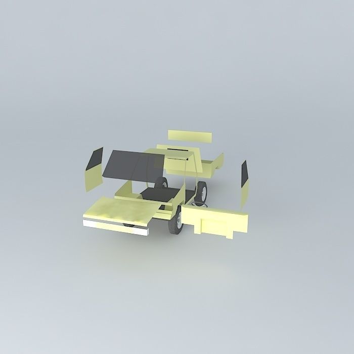 Exploded Kijang Free 3D model_1