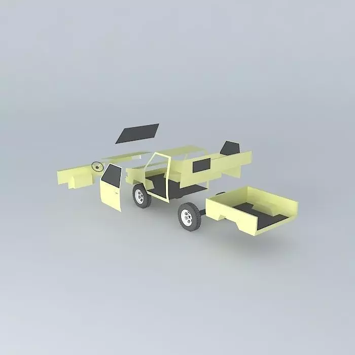 Exploded Kijang Free 3D model_0