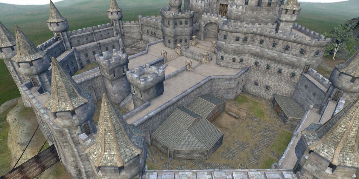 Castle - Game ready Low-poly 3D model_1