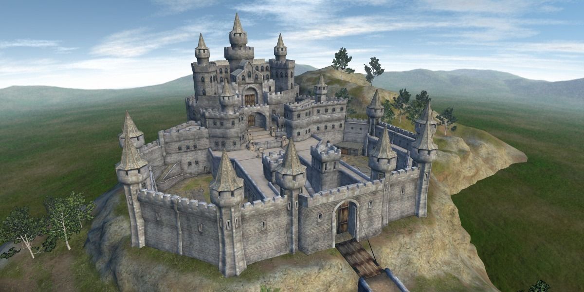 Castle - Game ready Low-poly 3D model_0