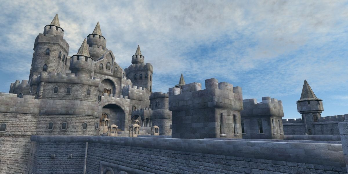 Castle - Game ready Low-poly 3D model_6