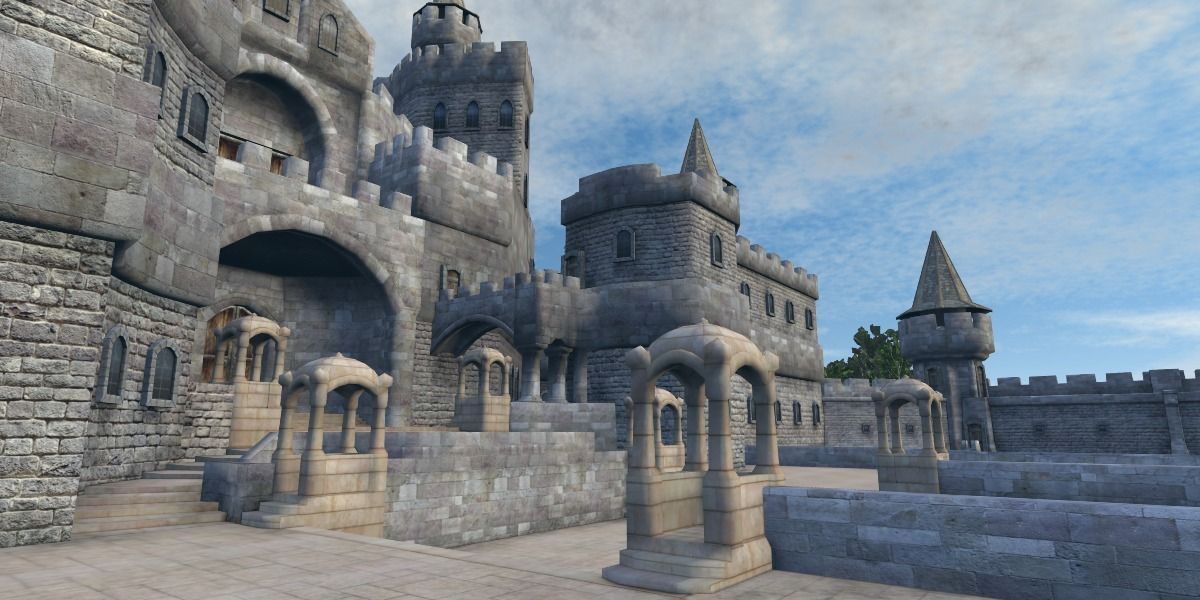 Castle - Game ready Low-poly 3D model_7