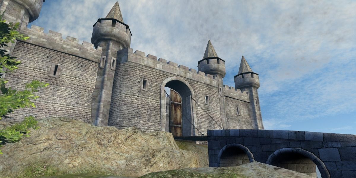 Castle - Game ready Low-poly 3D model_2
