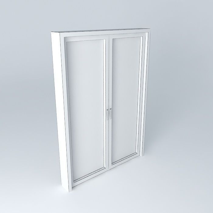 Glass door 1 50 Free 3D model_4