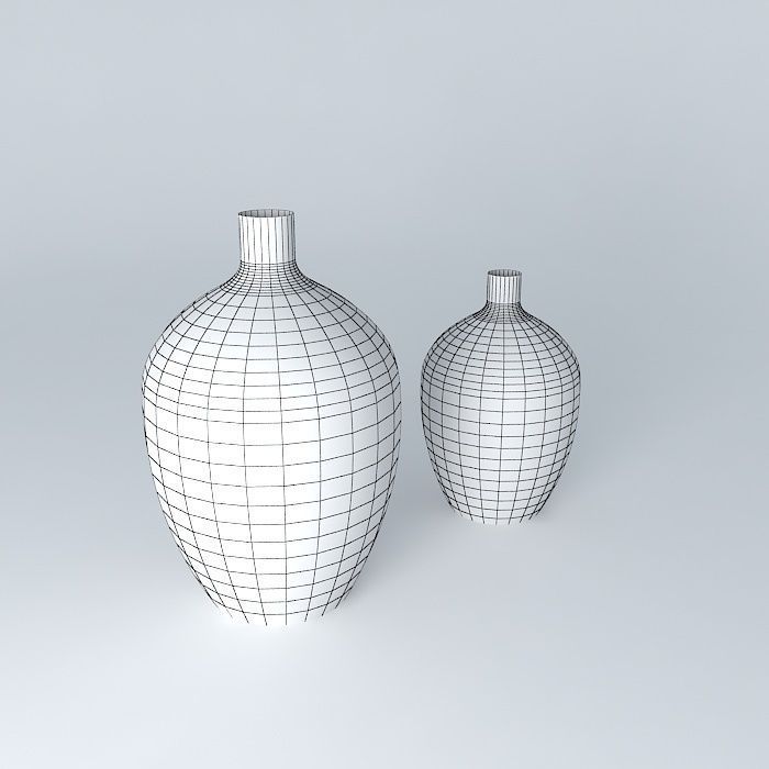 Brushed Gold vessels Free 3D model_3