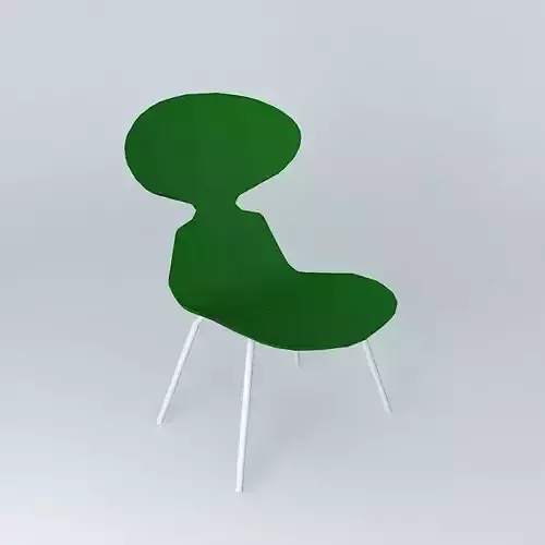 Green Ant chair Flag Free 3D model