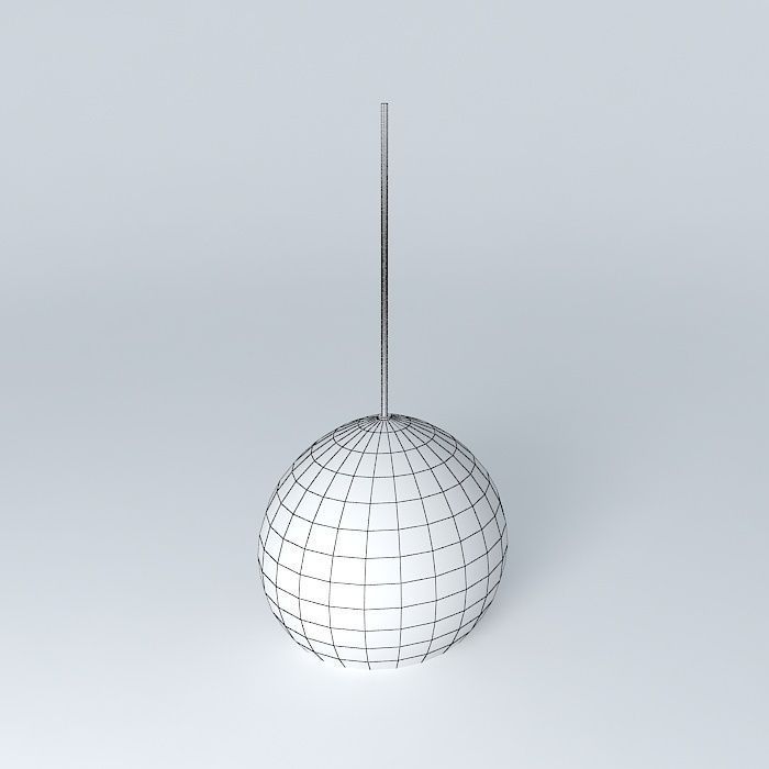 Wicker lamp Free 3D model_3