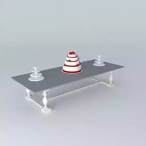 Table Wedding Cake
