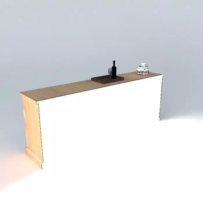 Decorated buffet Free 3D model