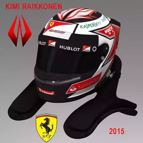 Kimi Raikkonen Helmet 2015
