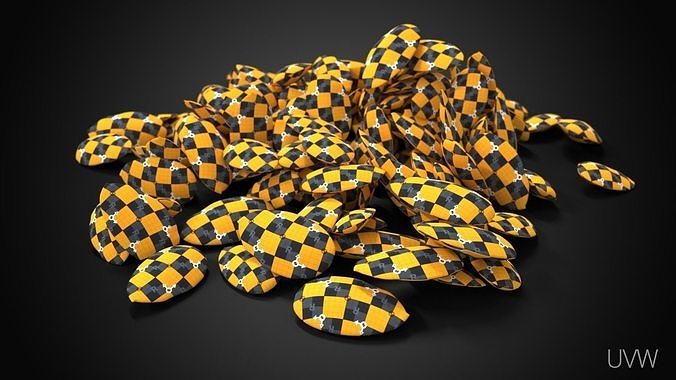 Almonds Unshelled Low-poly 3D model 7