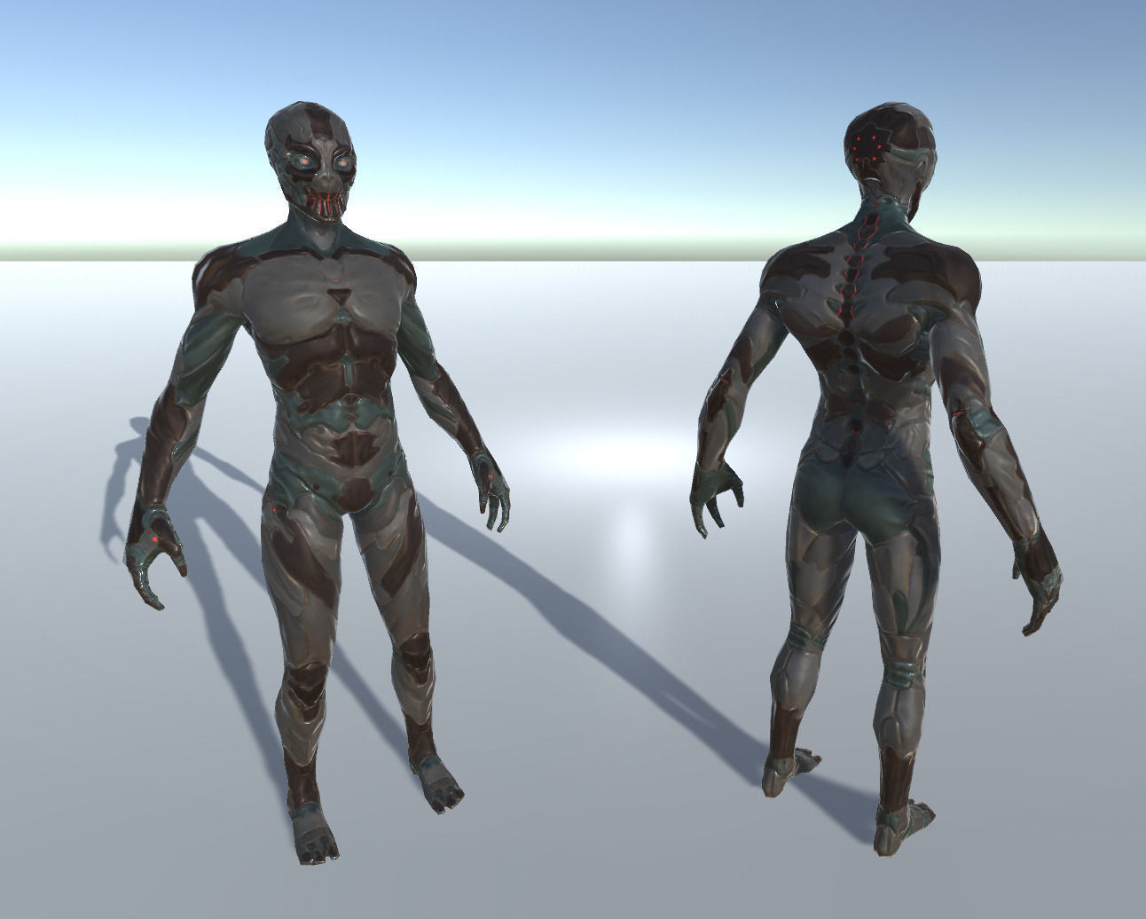 Alien Cyborg Ninja Character