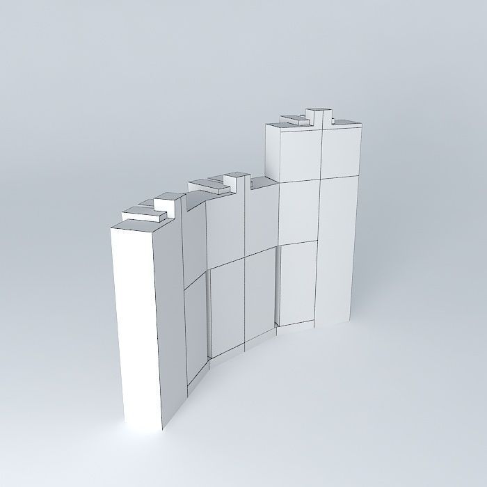 Summit Residences (South Building) Free 3D model_4