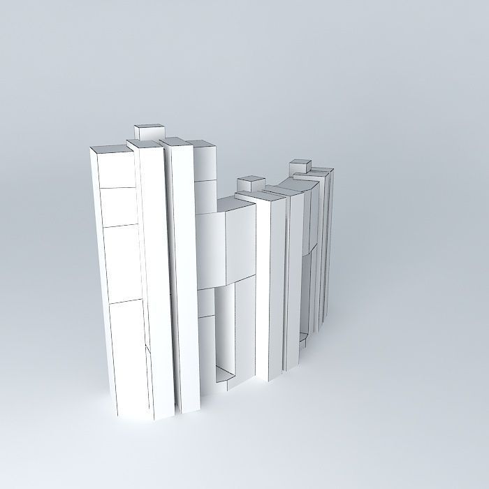 Summit Residences (South Building) Free 3D model_3