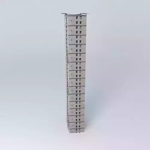 North Bund Garden Tower 3D model