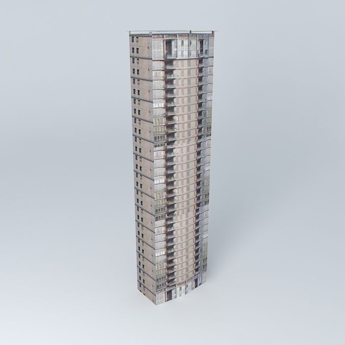 North Bund Garden Tower 3D model_1