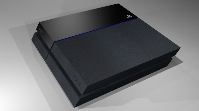 Sony PlayStation 4 - Low-poly Low-poly 3D model_1