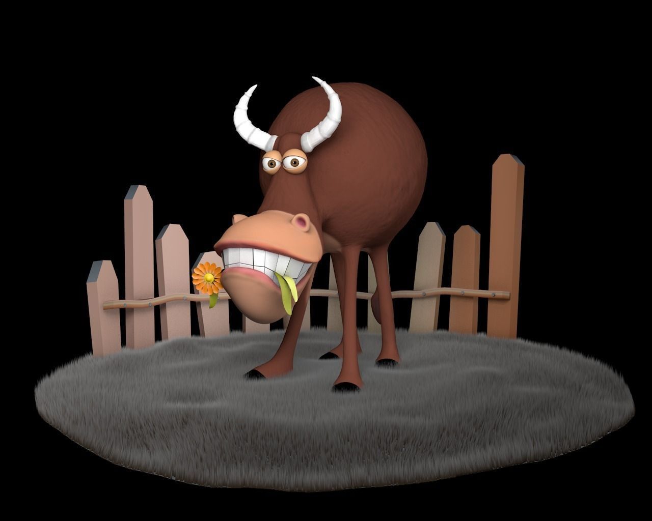 Funny COW 3D model_1