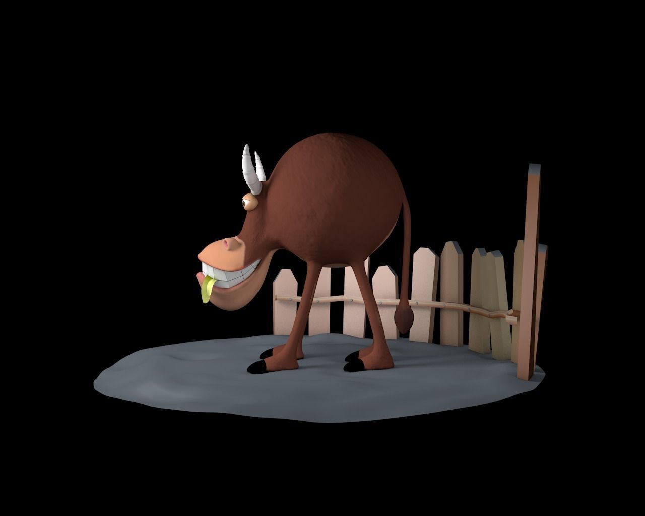Funny COW 3D model_3