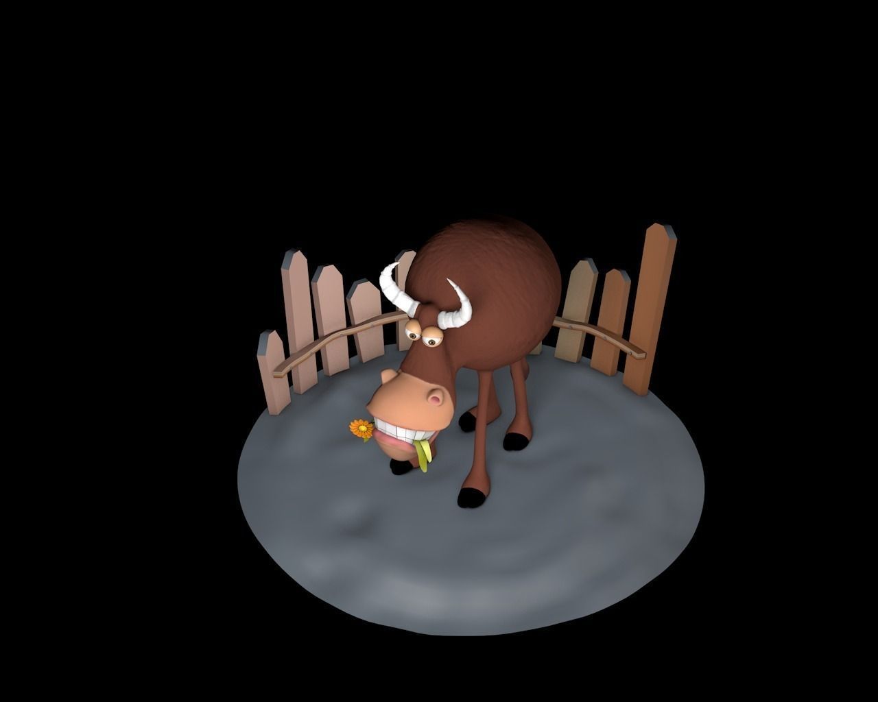 Funny COW 3D model_4