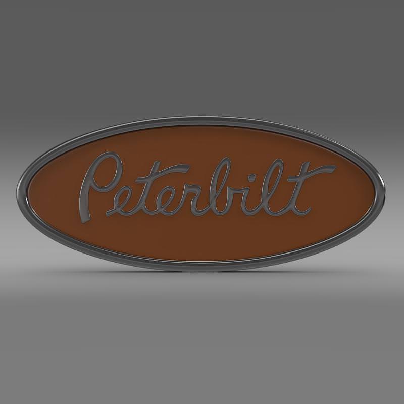 Peterbilt Logo 3D Model .max .obj .3ds .fbx .c4d .lwo .lw 