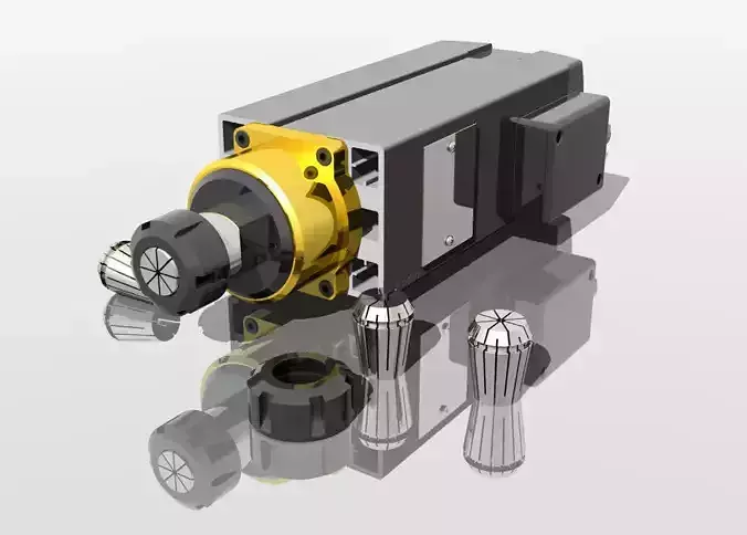 CNC spindle motor  3D model