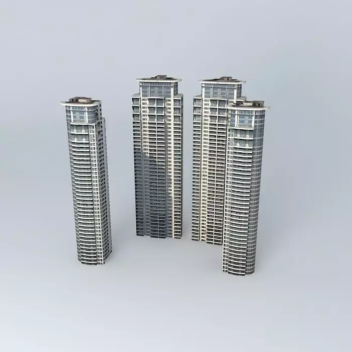 Tomson Riviera Towers 3D model_0
