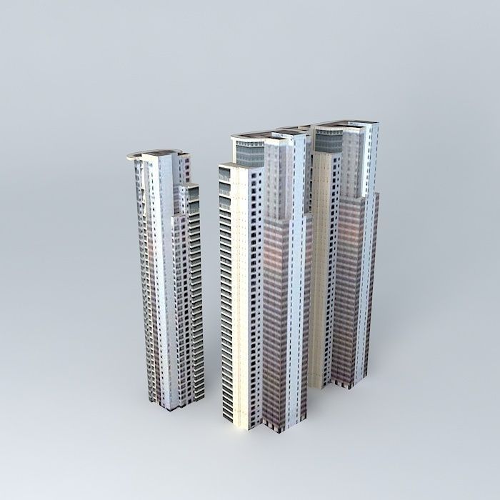 Tomson Riviera Towers 3D model_2