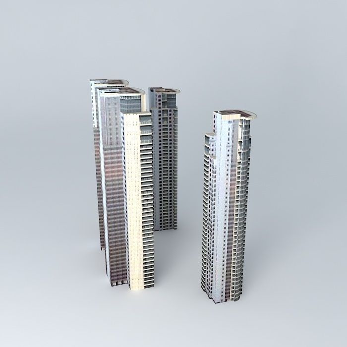 Tomson Riviera Towers 3D model_1