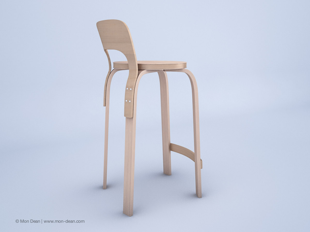 Alvar Aalto s Furnitures Collection 1 Enhanced Edition 3D model_19