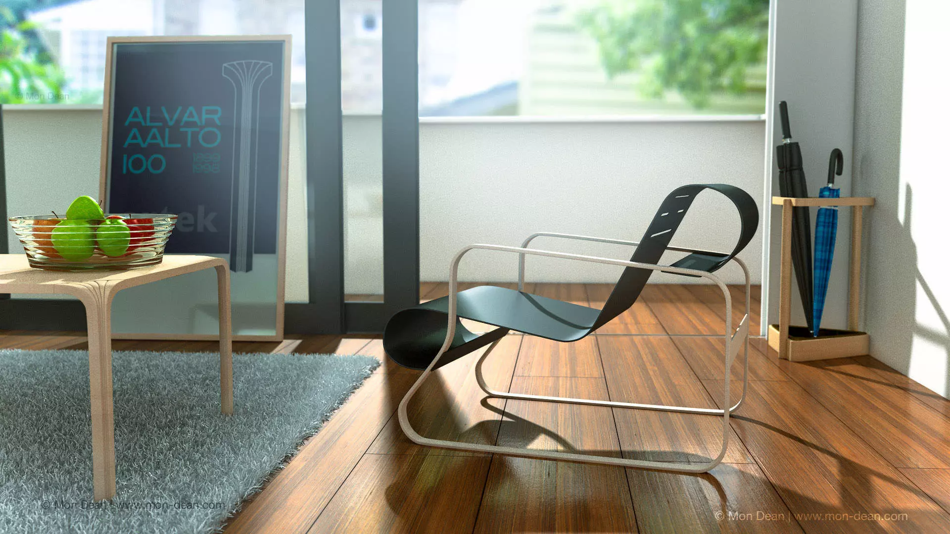 Alvar Aalto s Furnitures Collection 1 Enhanced Edition 3D model_0