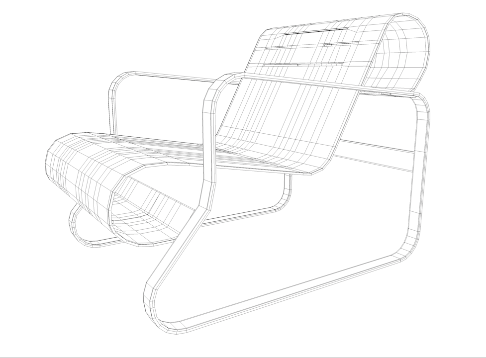 Alvar Aalto s Furnitures Collection 1 Enhanced Edition 3D model_12
